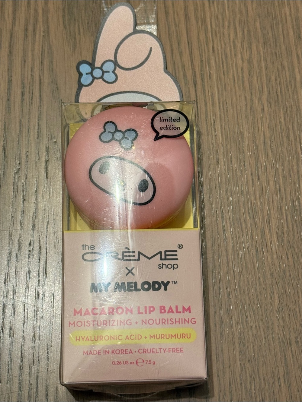 The Crème Shop x My Melody Macaron Lip Balm BNIP Limited Edition